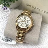 Michael Kors Lexington Quartz Gold Dial Gold Steel Strap Watch For Women - MK6267 Authentic Buy Shop Now