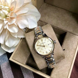 Burberry The Classic Champagne Dial Gold Steel Strap Watch for Women - BU10109 Authentic Buy Shop Now