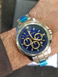 Maserati Successo 44mm Chronograph Quartz Blue Dial Silver Steel Strap Watch For Men - R8873621016 Authentic Buy Shop Now