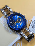 Michael Kors Layton Chronograph Blue Dial Two Tone Steel Strap Watch For Men - MK8825 Authentic Buy Shop Now