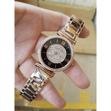 Michael Kors Catlin Black Dial Rose Gold Steel Strap Watch for Women - MK3339 Authentic Buy Shop Now