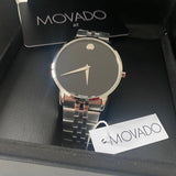 Movado Museum Classic Black Dial Silver Steel Strap Watch for Men - 0607199 Authentic Buy Shop Now