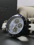 Guess Odyssey Quartz Blue Dial Gunmetal Steel Strap Watch For Men - W1107G5 Authentic Buy Shop Now