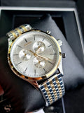 Hugo Boss Companion Silver Dial Two Tone Mesh Bracelet Watch for Men - 1513654 Authentic Buy Shop Now