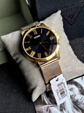 Guess Richmond Quartz Black Dial Two Tone Mesh Bracelet Watch For Women - W1179G2 Authentic Buy Shop Now