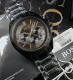 Hugo Boss Driver Black Dial Black Steel Strap Watch for Men - 1513277 Authentic Buy Shop Now