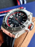 Tommy Hilfiger Drew Black Dial Black Rubber Strap Watch for Men - 1791064 Authentic Buy Shop Now