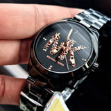 Michael Kors Runway Quartz Black Dial Black Steel Strap Watch For Women - MK6683 Authentic Buy Shop Now