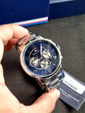 Tommy Hilfiger Keagan Blue Dial Silver Steel Strap Watch for Men - 1791293 Authentic Buy Shop Now