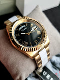 Guess Connoisseur Black Dial Gold Steel Strap Watch for Men - GW0265G3 Authentic Buy Shop Now