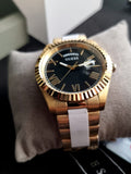 Guess Connoisseur Black Dial Gold Steel Strap Watch for Men - GW0265G3 Authentic Buy Shop Now