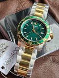 Movado Series 800 Green Dial Two Tone Steel Strap Watch for Men - 2600147 Authentic Buy Shop Now