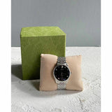 Gucci G Timeless Automatic Black Dial Silver Steel Strap Watch For Men - YA126353 Authentic Buy Shop Now