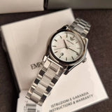 Emporio Armani Federica Mother of Pearl Dial Silver Steel Strap Watch For Women - AR11557 Authentic Buy Shop Now