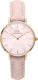Daniel Wellington Petite Rouge Pink Dial Pink Leather Strap Watch For Women - DW00100511 Authentic Buy Shop Now
