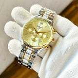 Tissot T Sport Chrono XL Classic Gold Dial Two Tone Steel Strap Watch for Men - T116.617.22.021.00 Authentic Buy Shop Now