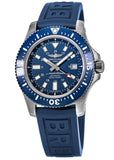 Breitling Superocean 44mm Diver Pro III Special Mariner Blue Dial Blue Rubber Strap Mens Watch - Y1739316/C959 Authentic Buy Shop Now
