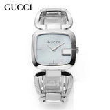 Gucci G-Class Mother of Pearl Dial Silver Steel Strap Watch For Women - YA125404 Authentic Buy Shop Now