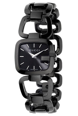 Gucci G Ladies Quartz 125 G Series Black Dial Bracelet Watch For Women - YA125504 Authentic Buy Shop Now