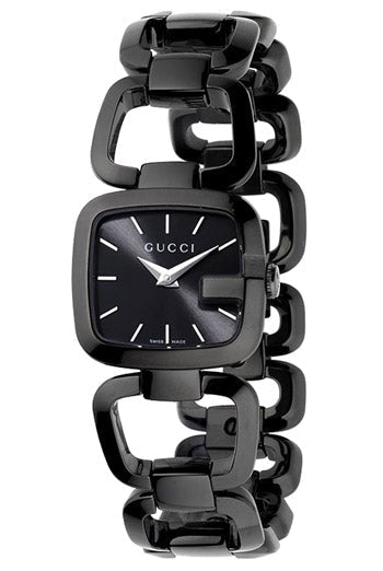 Gucci G Ladies Quartz 125 G Series Black Dial Bracelet Watch For Women - YA125504 Authentic Buy Shop Now