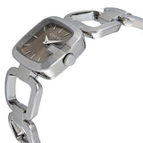 Gucci G Gucci Brown Dial Silver Steel Strap Watch For Women - YA125507 Authentic Buy Shop Now