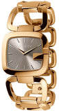 Gucci G Gucci Sunbrushed Brown Dial Rose Gold Steel Strap Watch For Women - YA125511 Authentic Buy Shop Now
