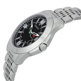 Gucci G Timeless Black Dial Silver Steel Strap Watch For Men - YA126201 Authentic Buy Shop Now