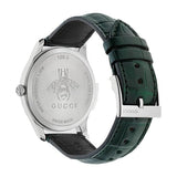 Gucci G-Timeless Black Dial Green Leather Strap Unisex Watch - YA126326 Authentic Buy Shop Now