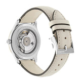 Gucci G Timeless Automatic Silver Dial Beige Leather Strap Watch For Men - YA126348 Authentic Buy Shop Now