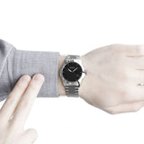 Gucci G Timeless Black Dial Silver Steel Strap Watch For Men - YA126402 Authentic Buy Shop Now