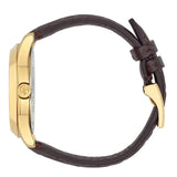 Gucci G Timeless Quartz Brown Dial Brown Leather Strap Watch for Men - YA1264035 Authentic Buy Shop Now