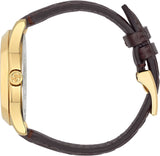Gucci G Timeless Quartz Brown Dial Brown Leather Strap Watch for Men - YA1264035 Authentic Buy Shop Now