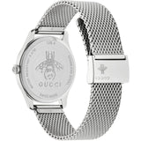 Gucci G-Timeless Mother of Pearl Dial Silver Mesh Bracelet Watch For Women - YA1264040 Authentic Buy Shop Now