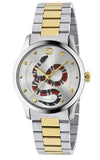 Gucci G Timeless Quartz Stainless Steel Silver Dial 27mm Watch For Women - YA126591 Authentic Buy Shop Now