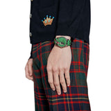 Gucci G Timeless Le Marche Des Merveilles Green Dial Green Leather Strap Watch for Women - YA1264081 Authentic Buy Shop Now