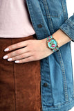 Gucci G Timeless Floral Turquoise Dial Turquoise Leather Strap Watch For Women - YA1264085 Authentic Buy Shop Now