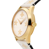 Gucci G Timeless White Dial White Leather Strap Watch For Women - YA1264096 Authentic Buy Shop Now