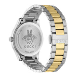 Gucci G Timeless Silver Dial Two Tone Steel Strap Watch For Women - YA126599 Authentic Buy Shop Now