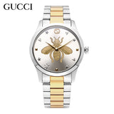 Gucci G Timeless Silver Dial Two Tone Steel Strap Watch For Women - YA126599 Authentic Buy Shop Now