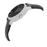 Gucci G Timeless Automatic Black Dial Black Leather Strap Watch For Women - YA126469 Authentic Buy Shop Now