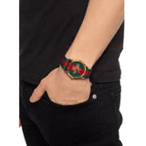 Gucci G Timeless Quartz Green & Red Dial Green & Red NATO Strap Watch For Men - YA126487A Authentic Buy Shop Now