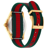 Gucci Le Marche des Merveilles Green & Red Dial Green & Red NATO Strap Unisex Watch - YA126487 Authentic Buy Shop Now