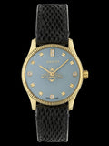 Gucci G Timeless Quartz Blue Dial Black Leather Strap Watch For Men - YA1265018 Authentic Buy Shop Now
