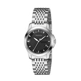 Gucci G Timeless Black Dial Silver Steel Strap Watch For Women - YA126502 Authentic Buy Shop Now
