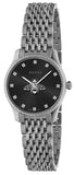 Gucci G Timeless Quartz Black Dial Silver Steel Strap Watch For Women - YA1265020 Authentic Buy Shop Now