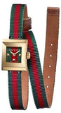 Gucci G-Frame Multicolored Dial Two Tone Nylon Strap Watch For Women - YA128527 Authentic Buy Shop Now
