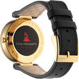 Gucci Interlocking G Grammy Special Edition Black Dial Black Leather Strap Watch for Women - YA133312 Authentic Buy Shop Now