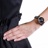 Gucci Interlocking G Gold Black Dial Black Leather Strap Unisex Watch - YA133326 Authentic Buy Shop Now