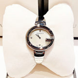 Gucci Guccissima Diamonds Mother of Pearl Dial Silver Steel Strap Watch For Women - YA134303 Authentic Buy Shop Now