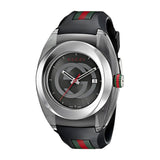 Gucci Sync Quartz Black Dial Black Rubber Strap Watch For Men - YA137301 Authentic Buy Shop Now